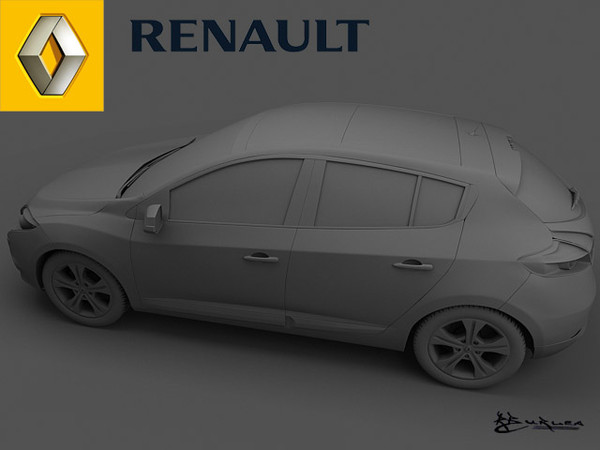 3d renault megane hatchback model - Renault Megane Hatchback 2009 by rburlea